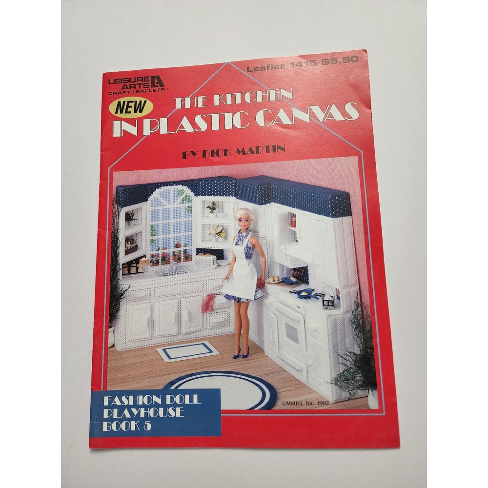 Leisure Arts The Kitchen in Plastic Canvas for Fashion Dolls by Dick Martin‎